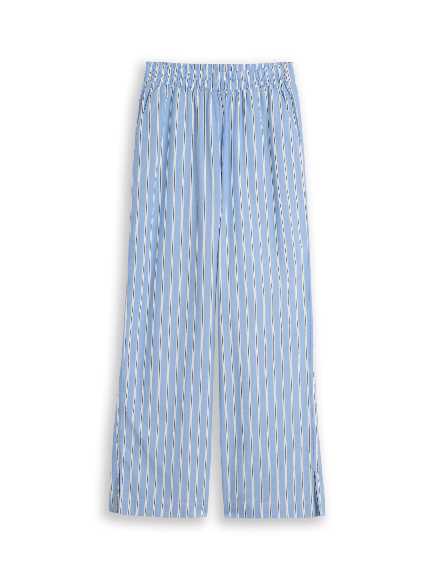 Wide Leg Hose mit Streifenmuster
