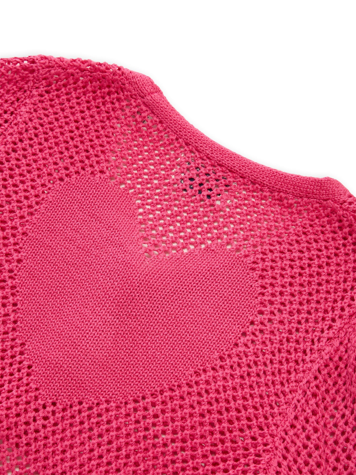 Cropped Cardigan mit Rückenmuster
