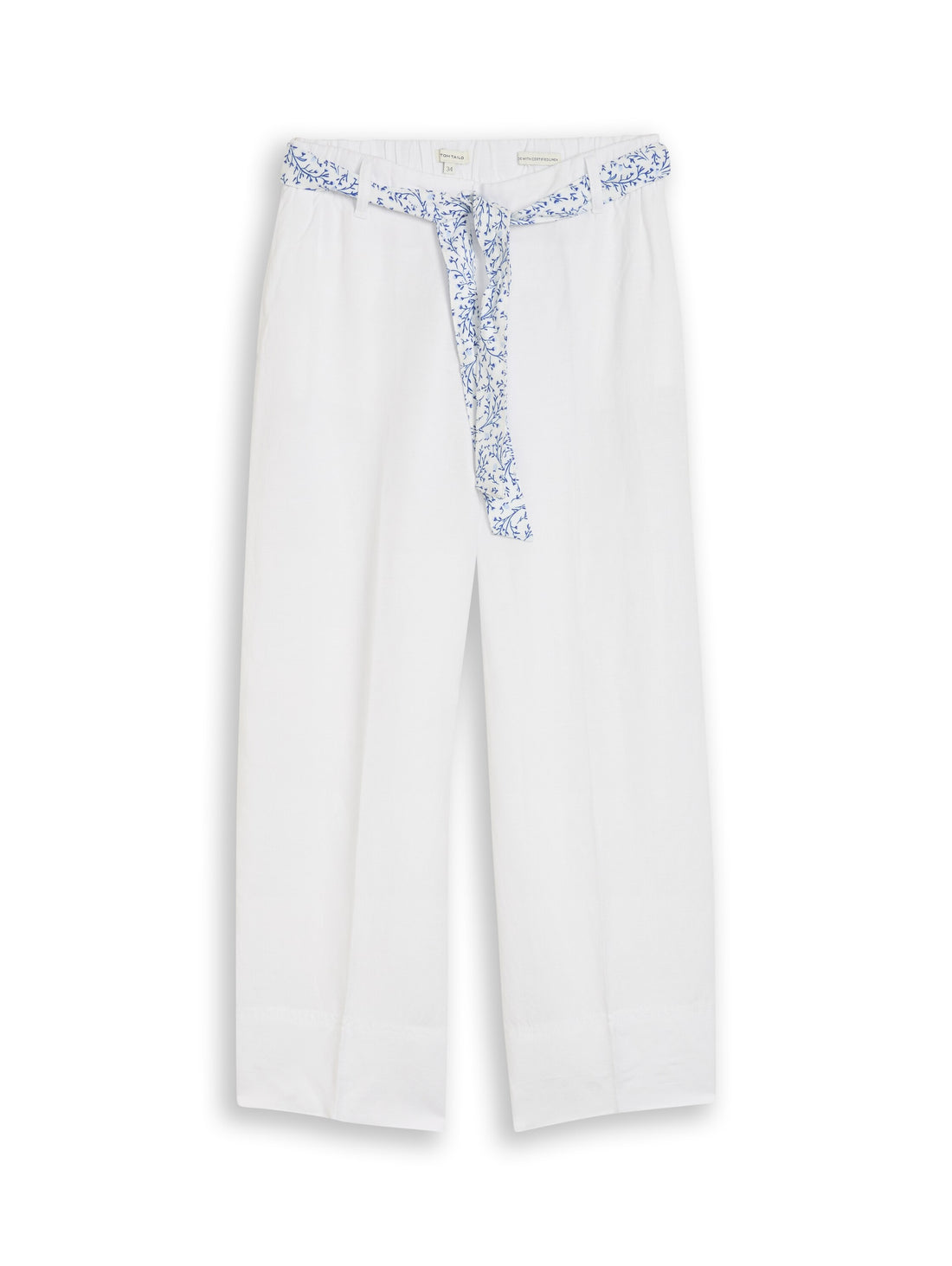 Culotte Hose mit Leinenanteil