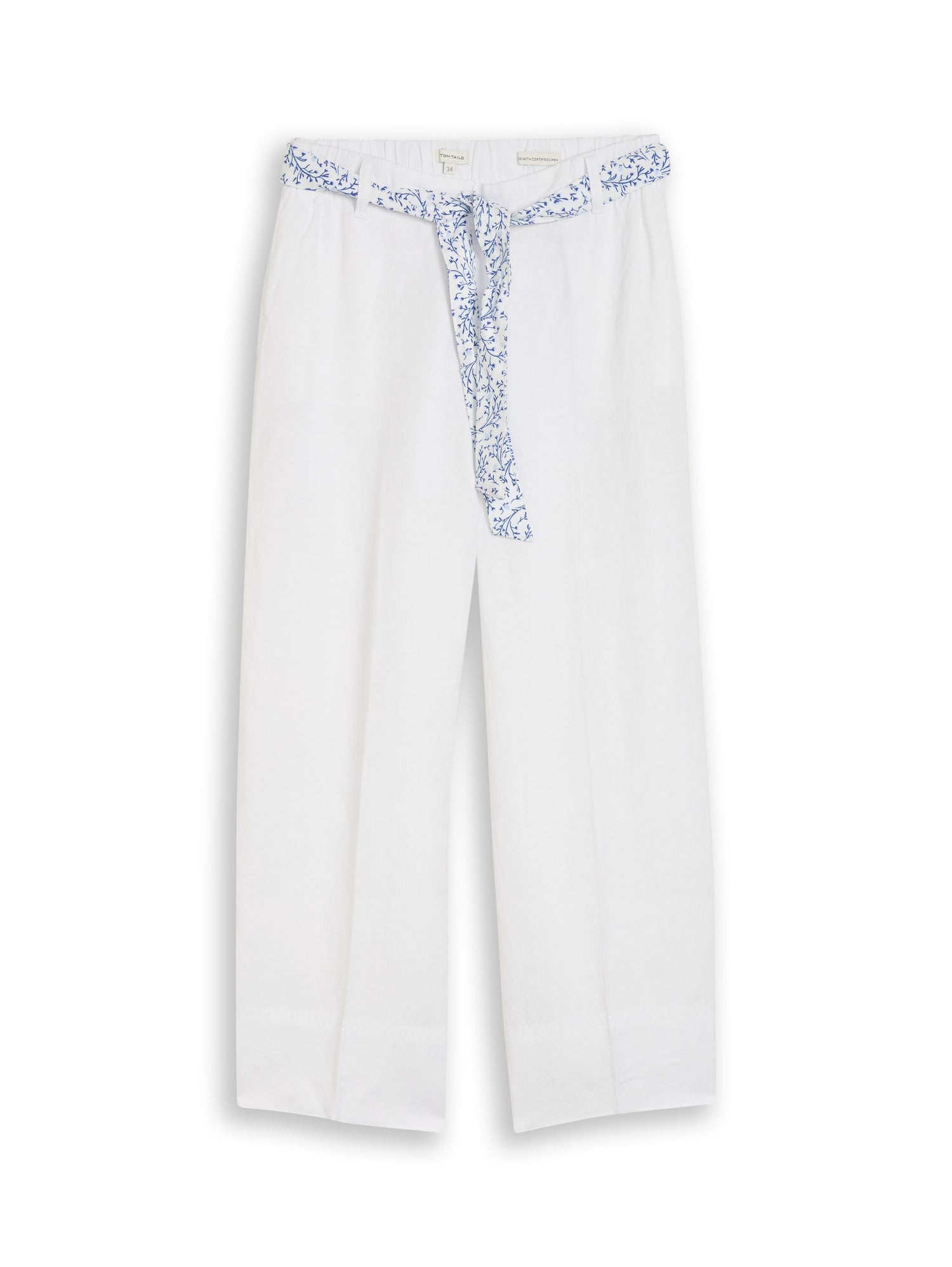 Culotte Hose mit Leinenanteil