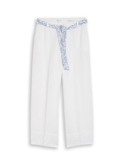Culotte Hose mit Leinenanteil