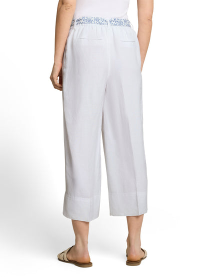 Culotte Hose mit Leinenanteil