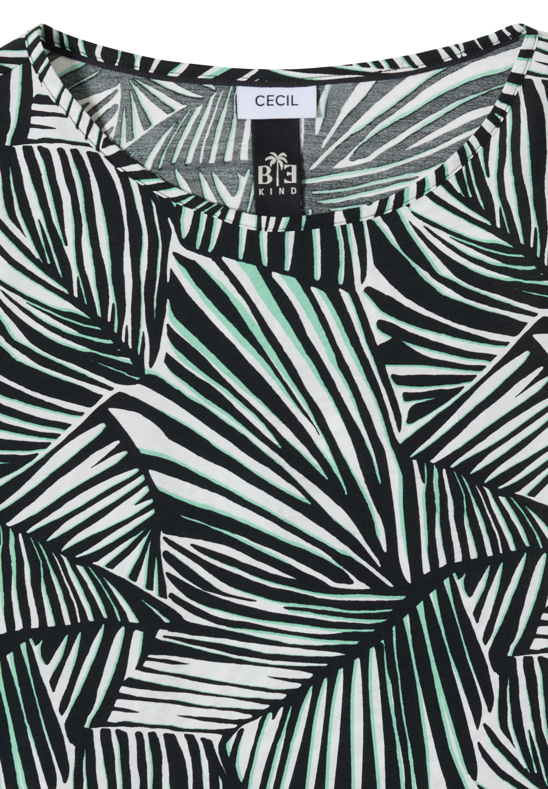 Kurzarm Blusenshirt mit Allover-Print