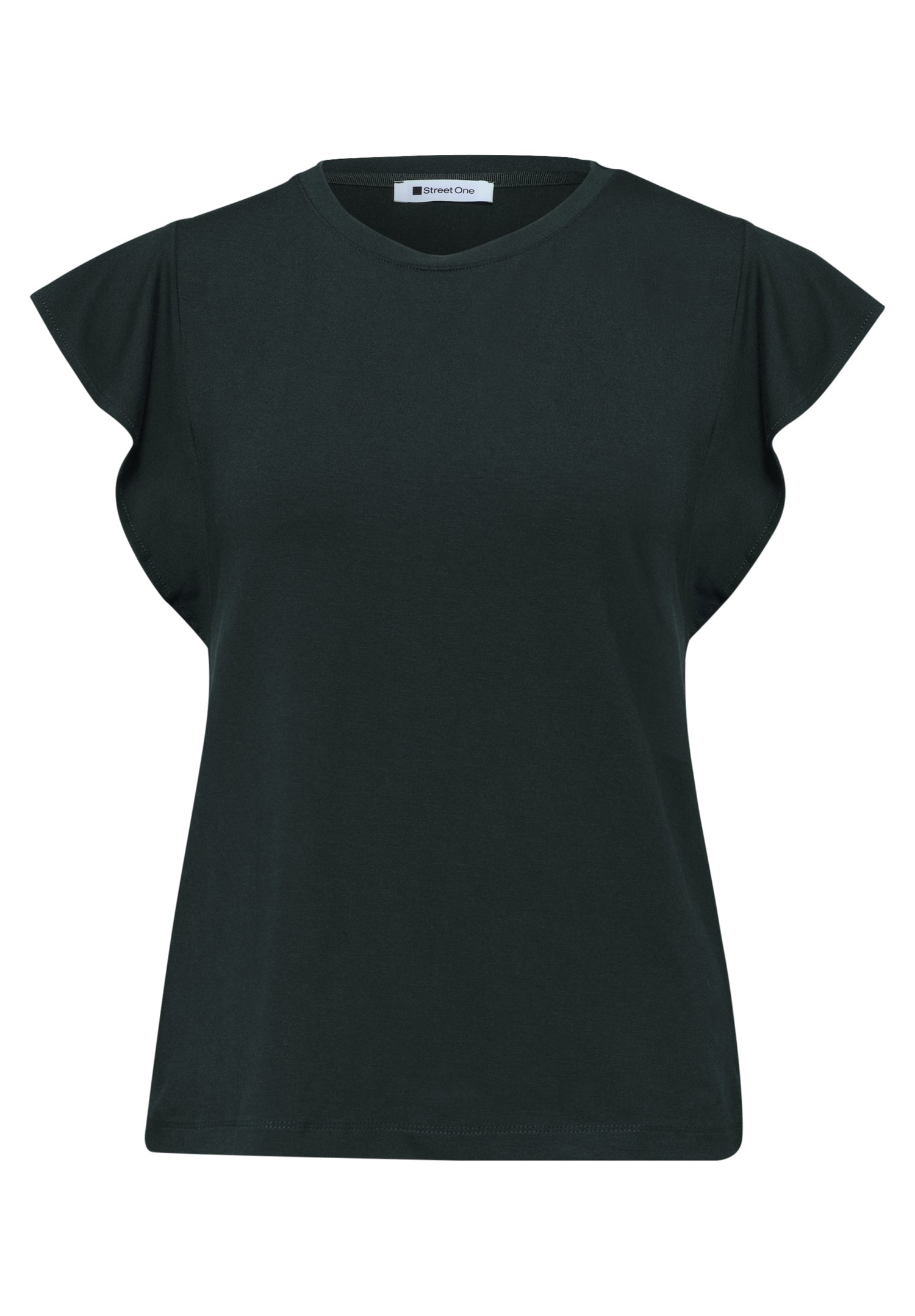 Shirt mit Rundhals und Volantärmeln