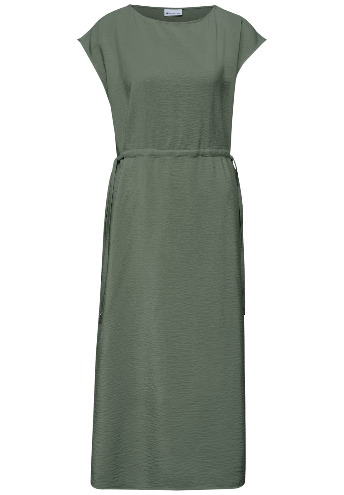 Midi-Kleid mit U-Boot-Ausschnitt