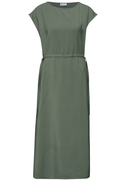 Midi-Kleid mit U-Boot-Ausschnitt