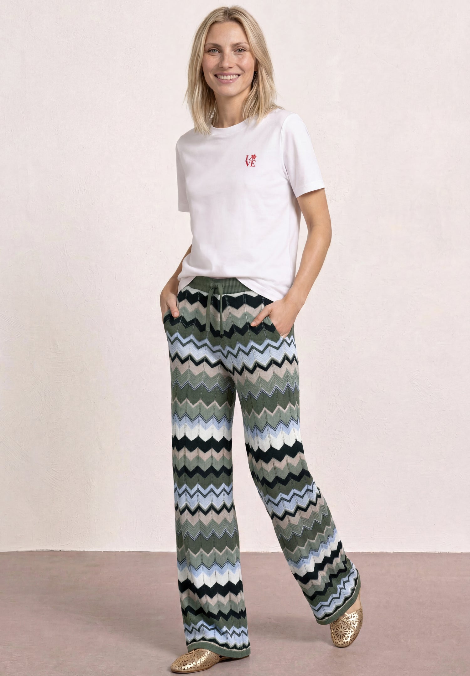 Hose mit Zick-Zack Muster