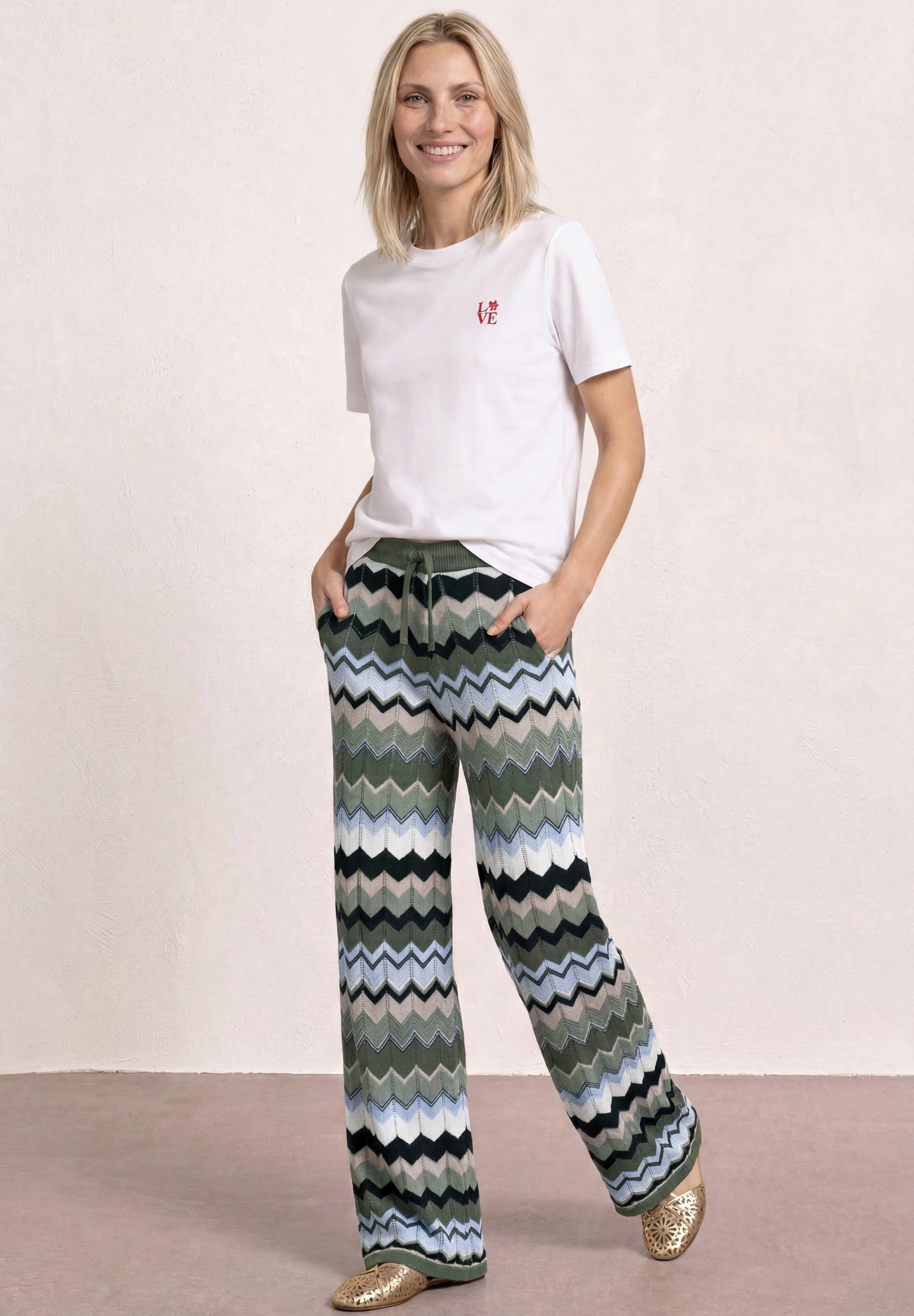 Hose mit Zick-Zack Muster