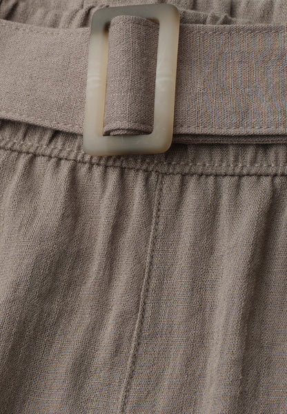 Wide Leg Hose mit Gürtel im Casual Fit
