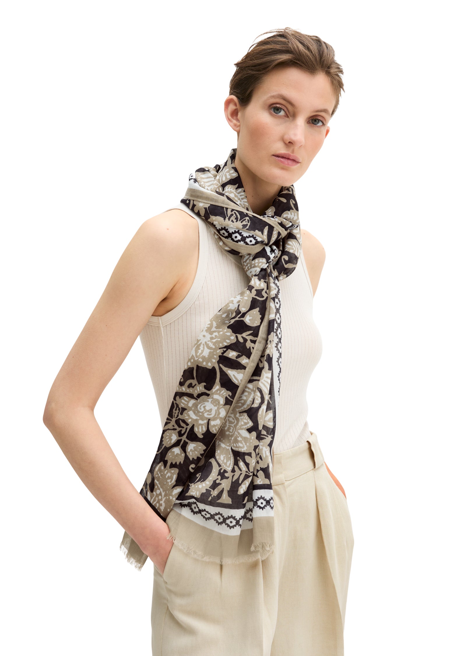 Schal mit Allover-Print