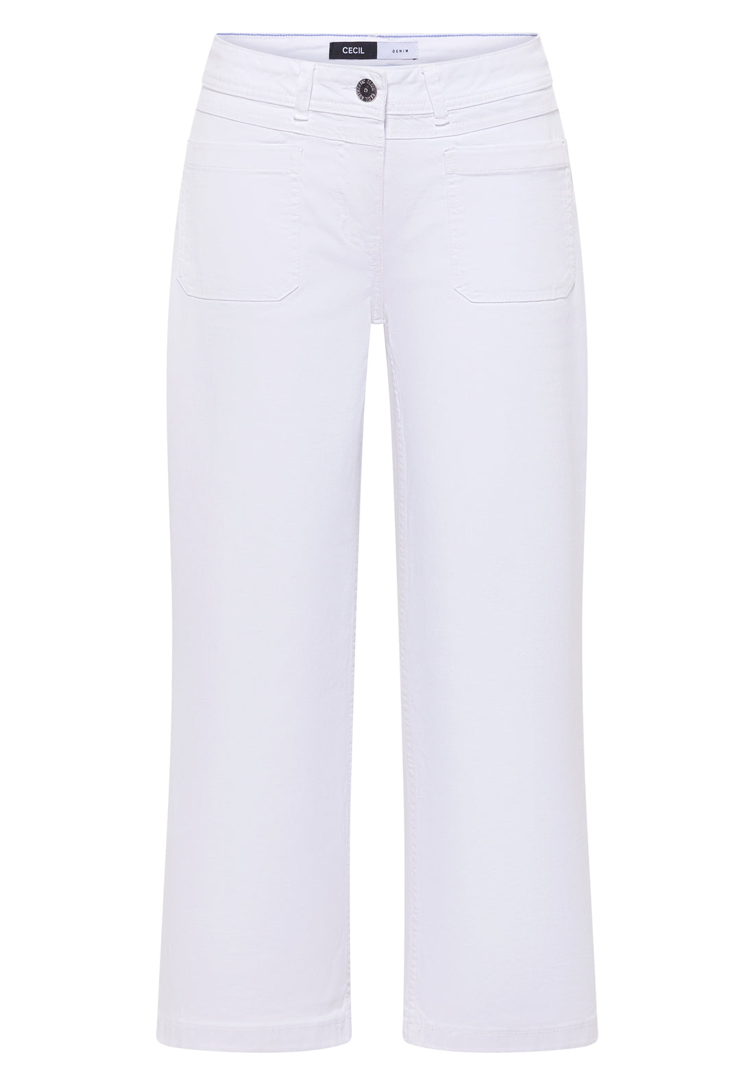 7/8 Wide Leg Jeans mit Patch Pockets