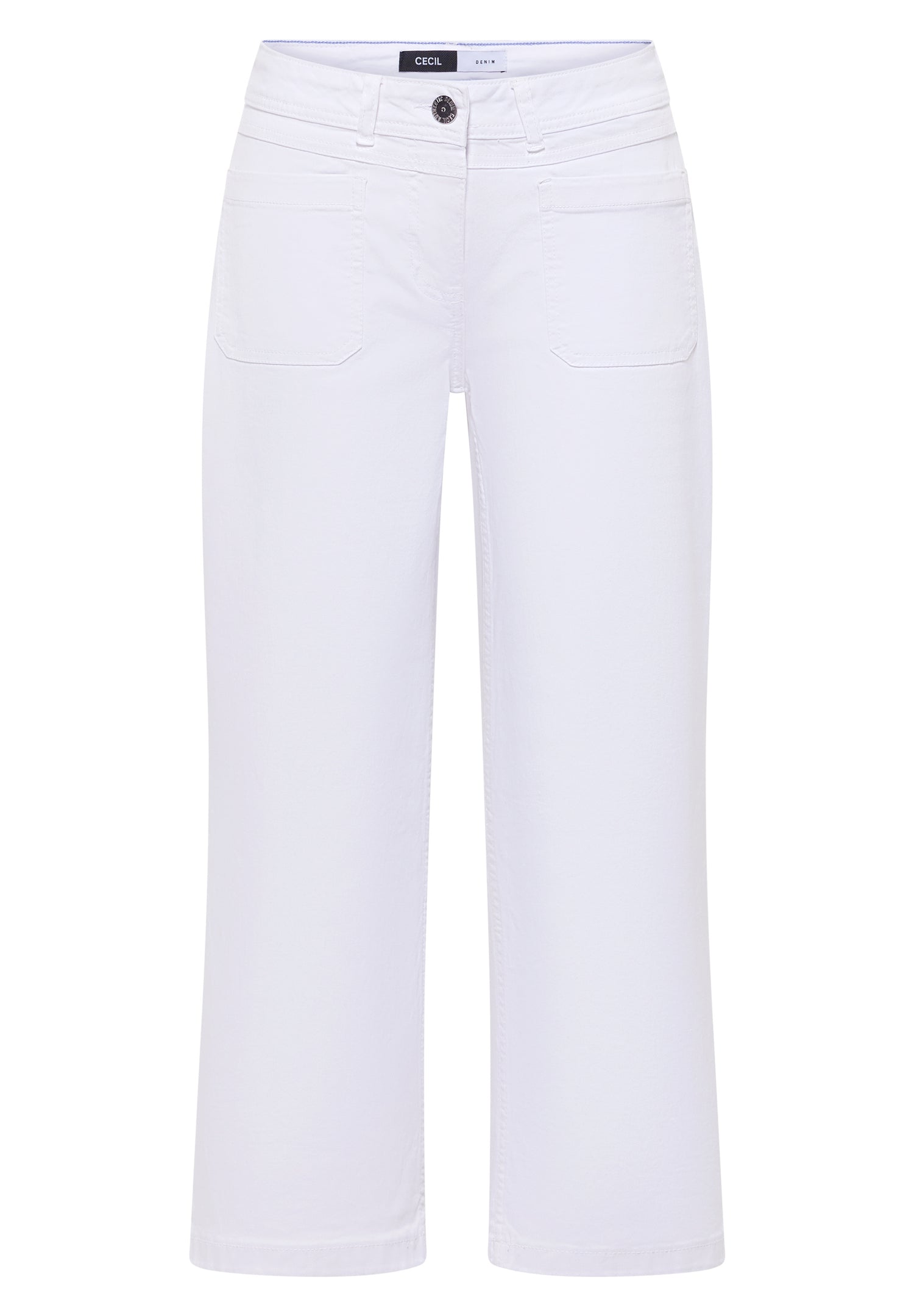 7/8 Wide Leg Jeans mit Patch Pockets