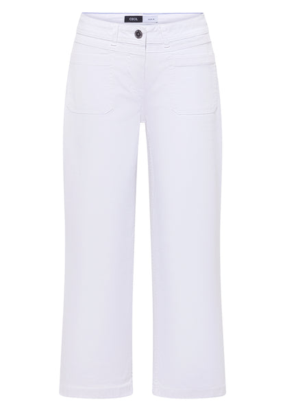 7/8 Wide Leg Jeans mit Patch Pockets