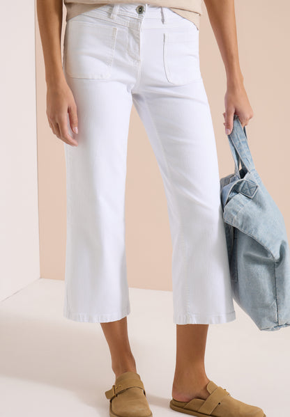 7/8 Wide Leg Jeans mit Patch Pockets