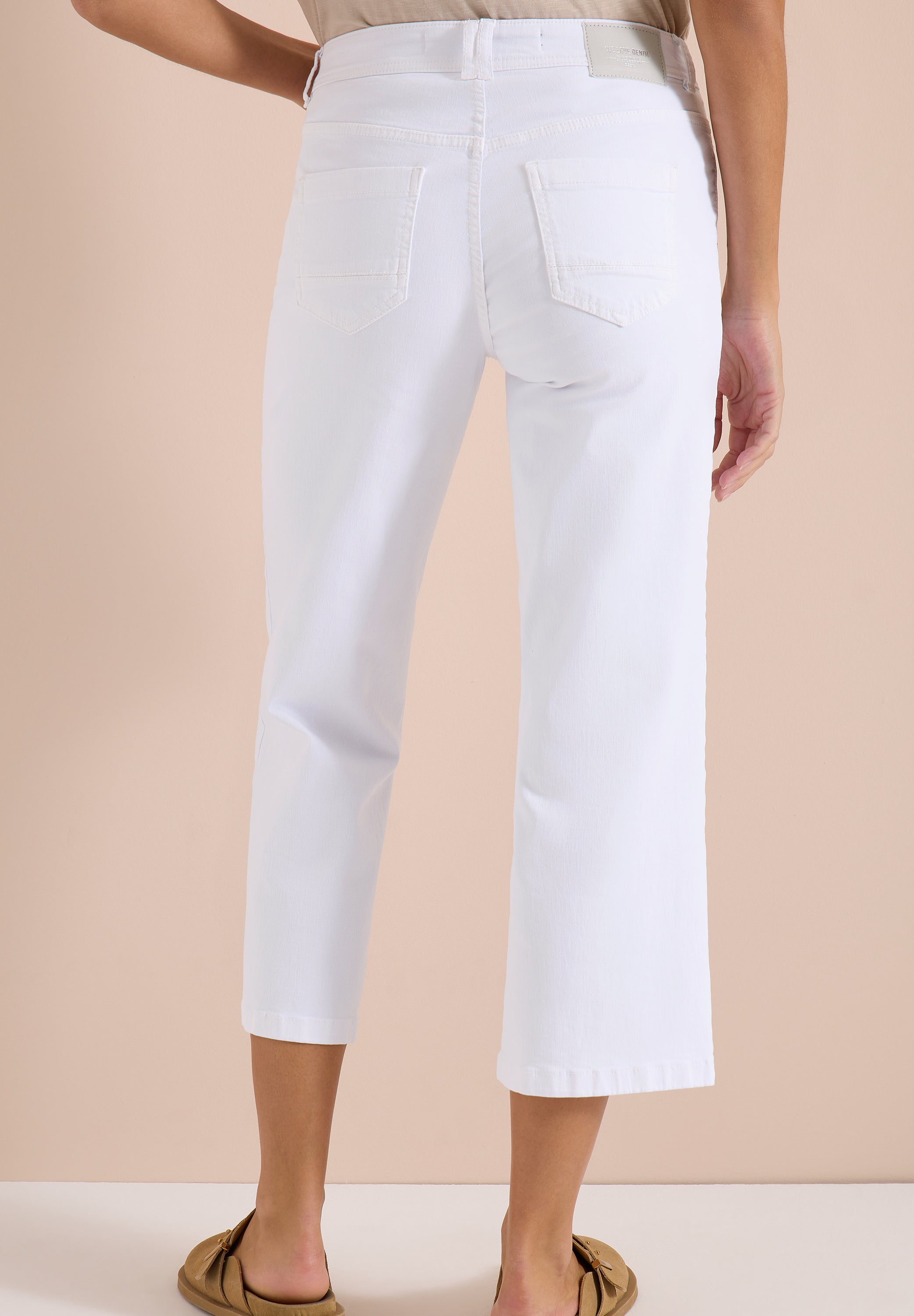 7/8 Wide Leg Jeans mit Patch Pockets