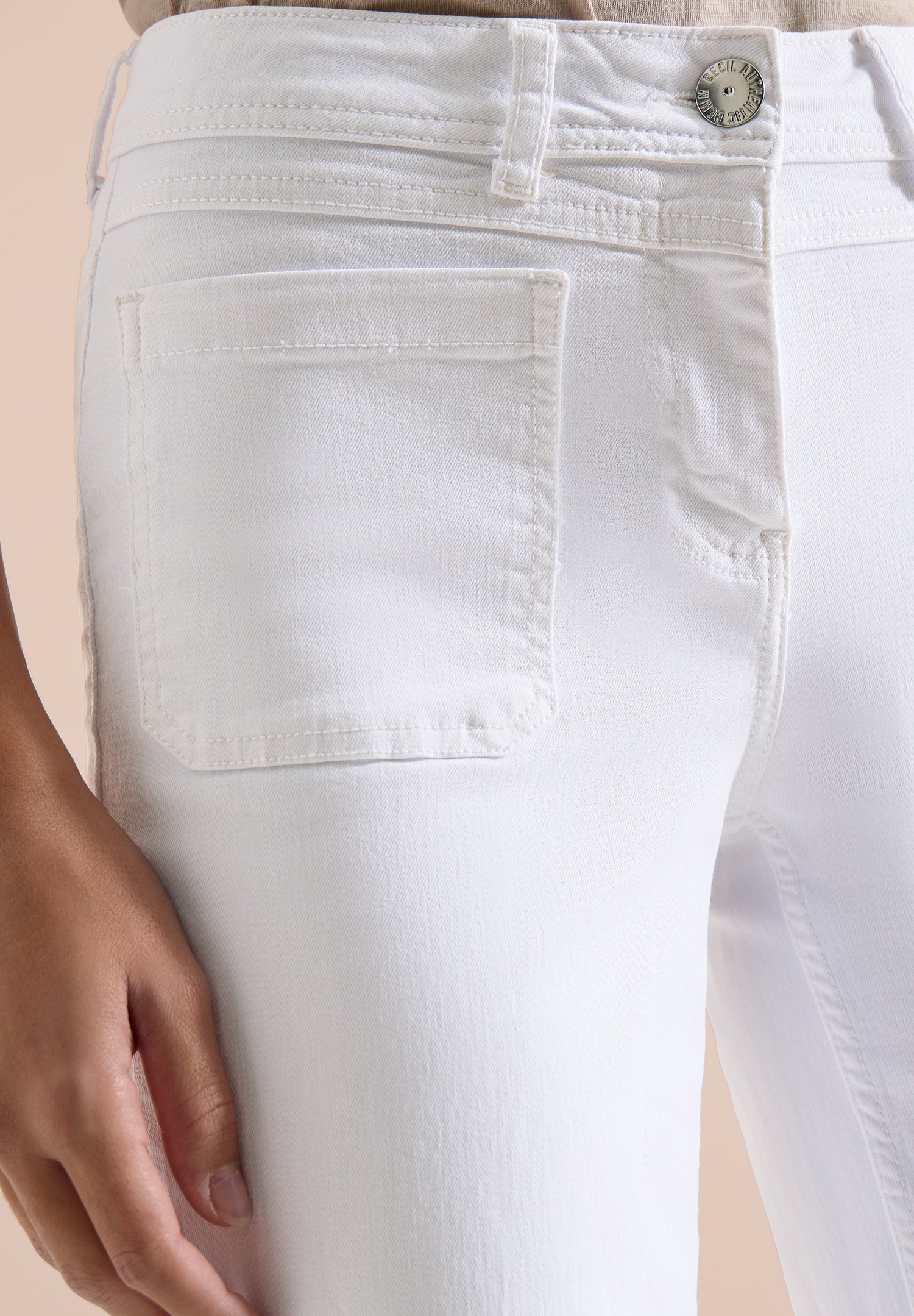 7/8 Wide Leg Jeans mit Patch Pockets