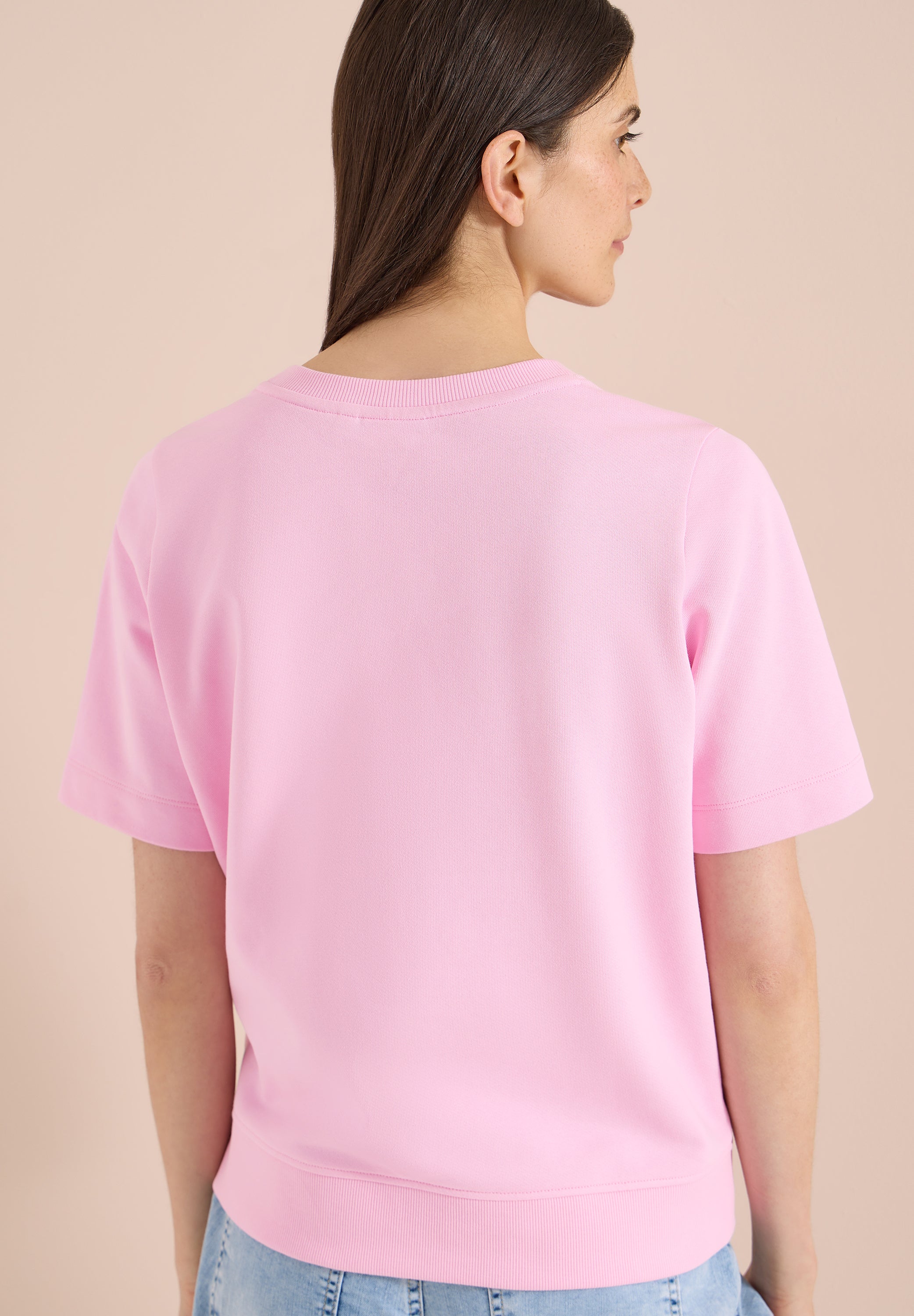 Kurzarm Sweatshirt mit Rundhals