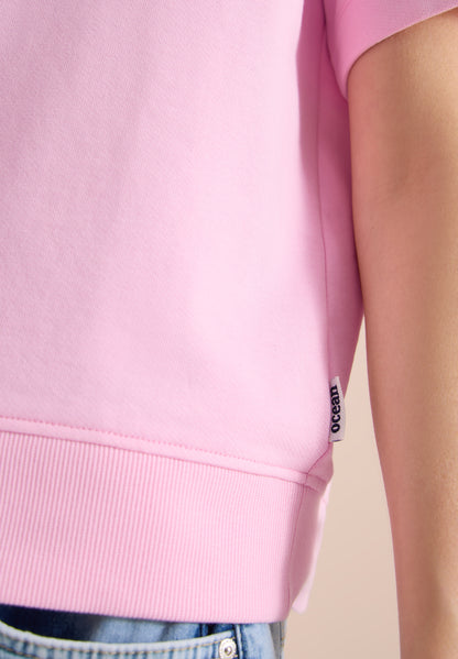 Kurzarm Sweatshirt mit Rundhals