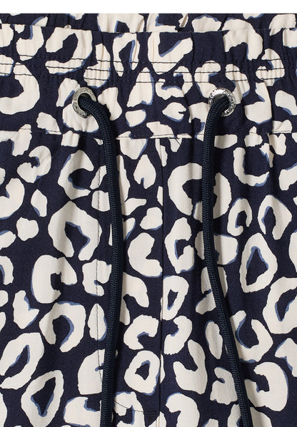 Wide Leg Hose im Loose Fit mit Leo-Print