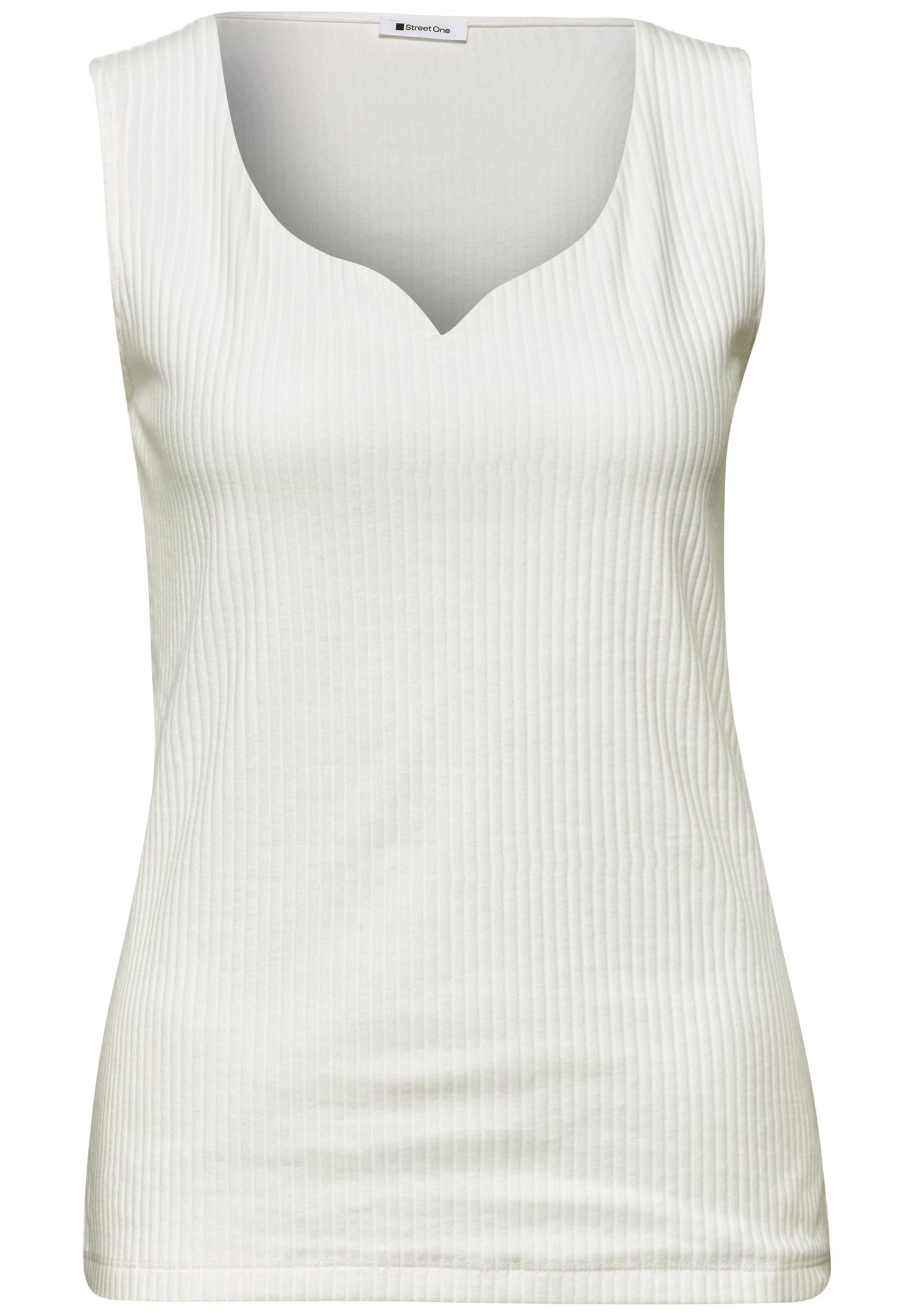 Basic Top mit Herzausschnitt