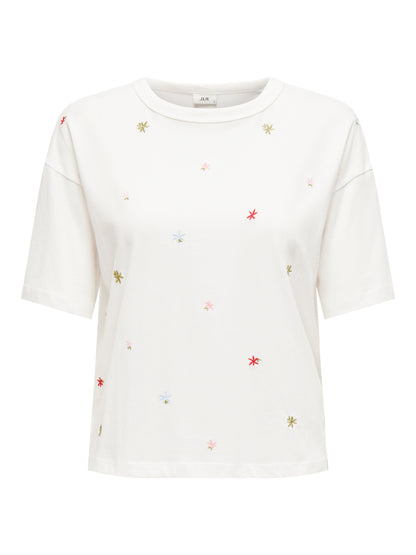JDYCALLY LIFE S/S EMB TOP JRS