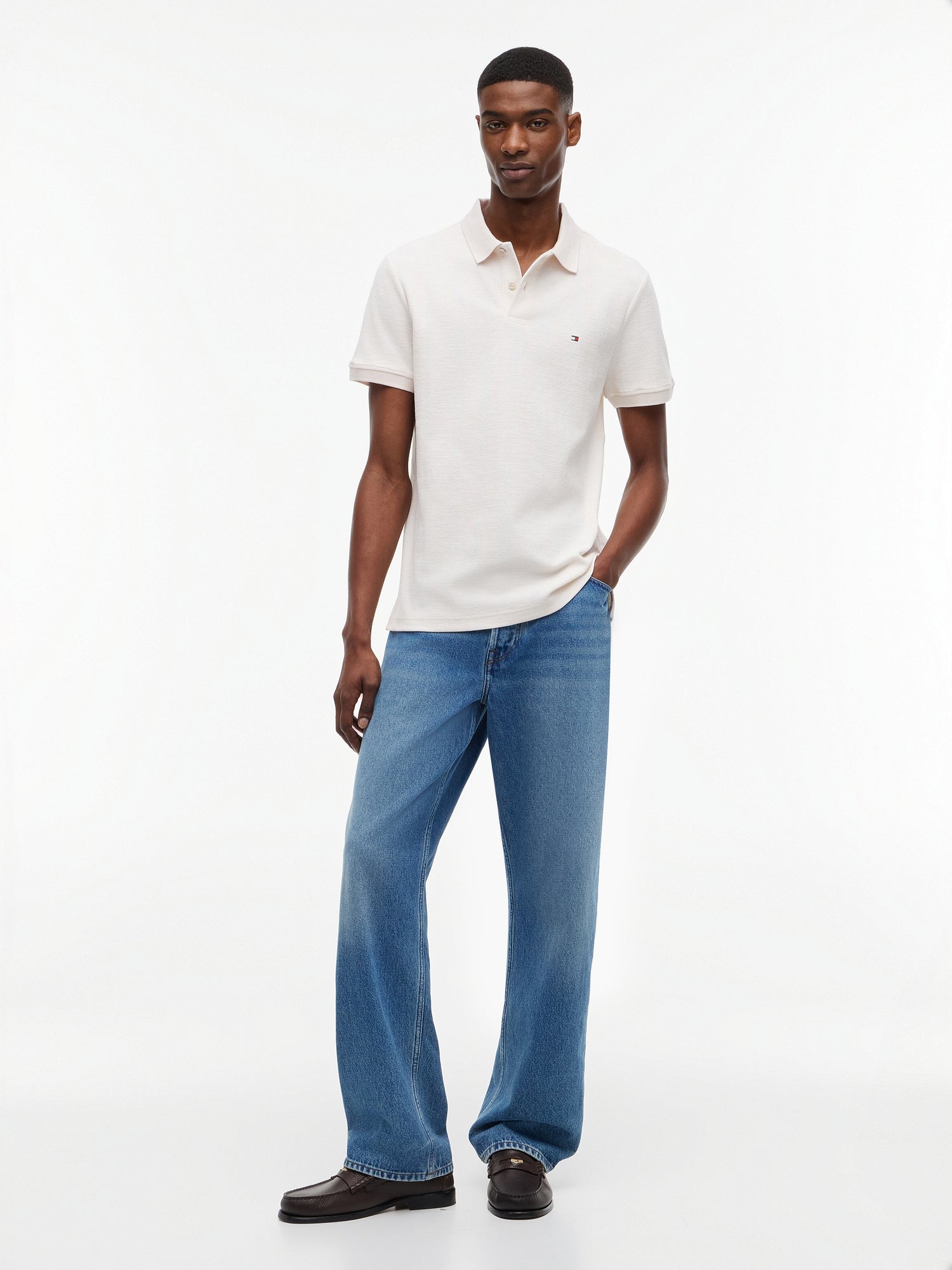 VERTICAL TONAL STRIPE REG POLO