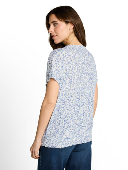 Crinkle T-Shirt mit Muster