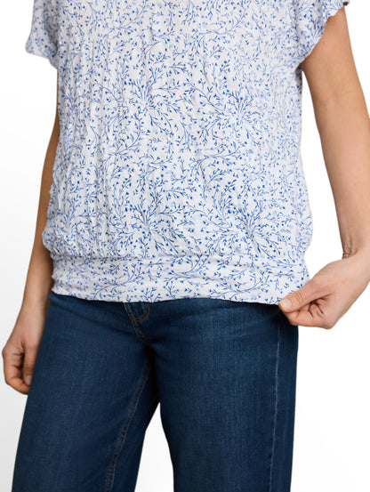 Crinkle T-Shirt mit Muster