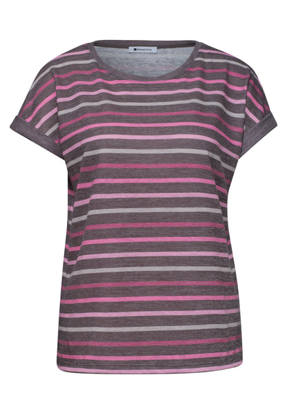 Dropped Shoulder Shirt mit Streifen