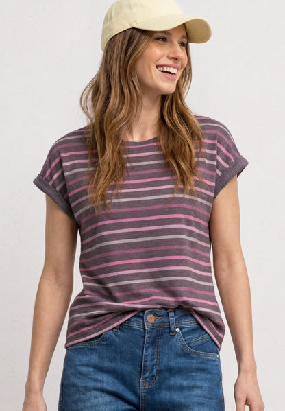 Dropped Shoulder Shirt mit Streifen
