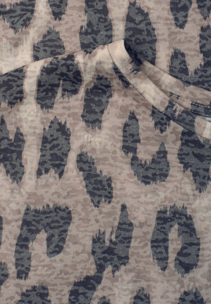 Shirt im Ausbrenner-Look mit Print