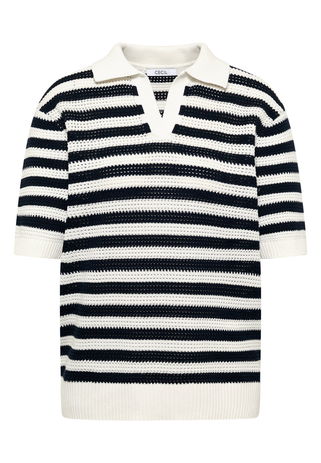 Kurzarm Poloshirt in Mesh-Qualität