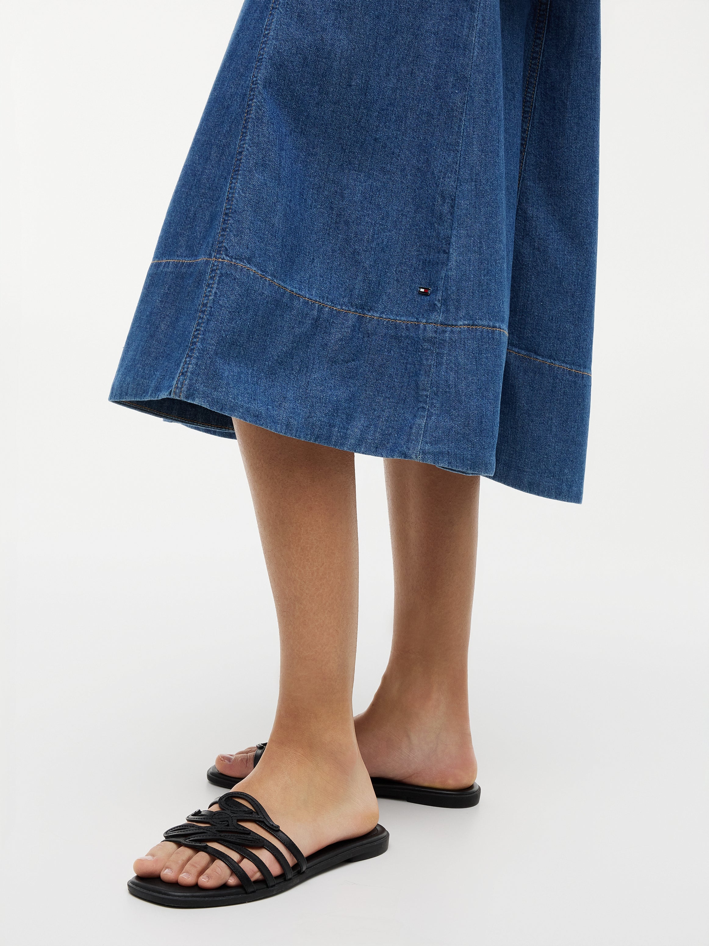 BELTED F&amp;F MIDI DRESS TORY NS