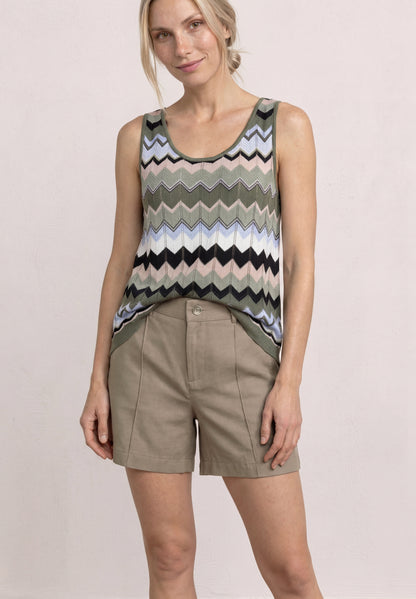 High Waist Bermuda im Casual Fit