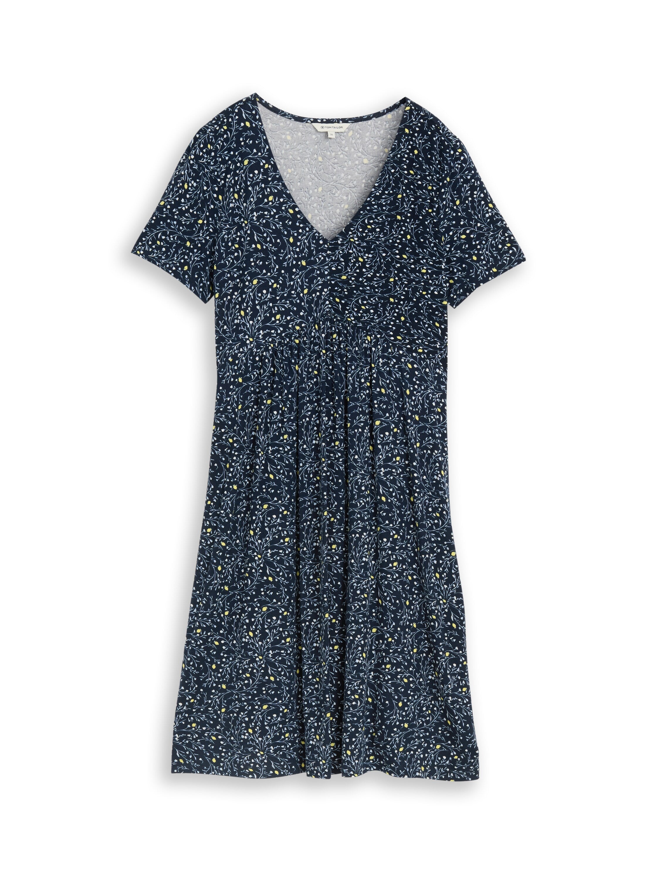 Jerseykleid mit V-Ausschnitt