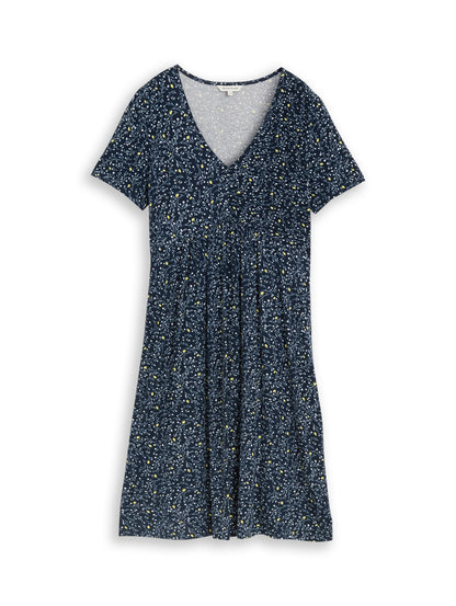 Jerseykleid mit V-Ausschnitt