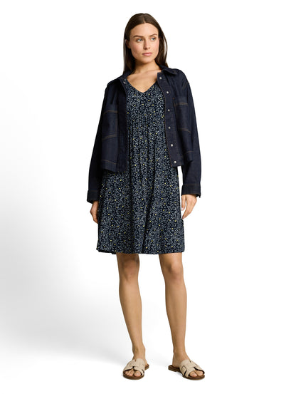 Jerseykleid mit V-Ausschnitt