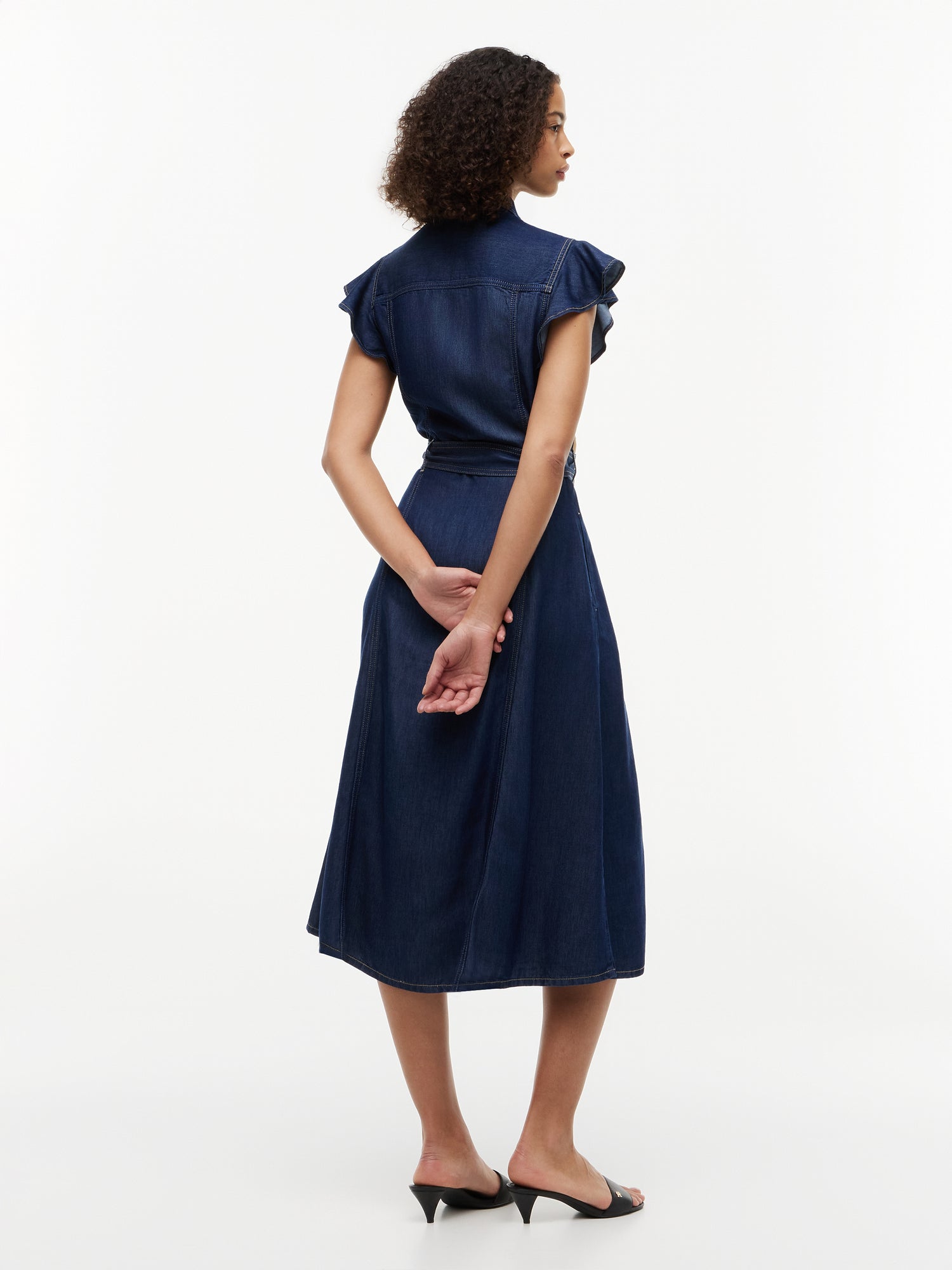 VOLANT F&amp;F MIDI DRESS LENY SS