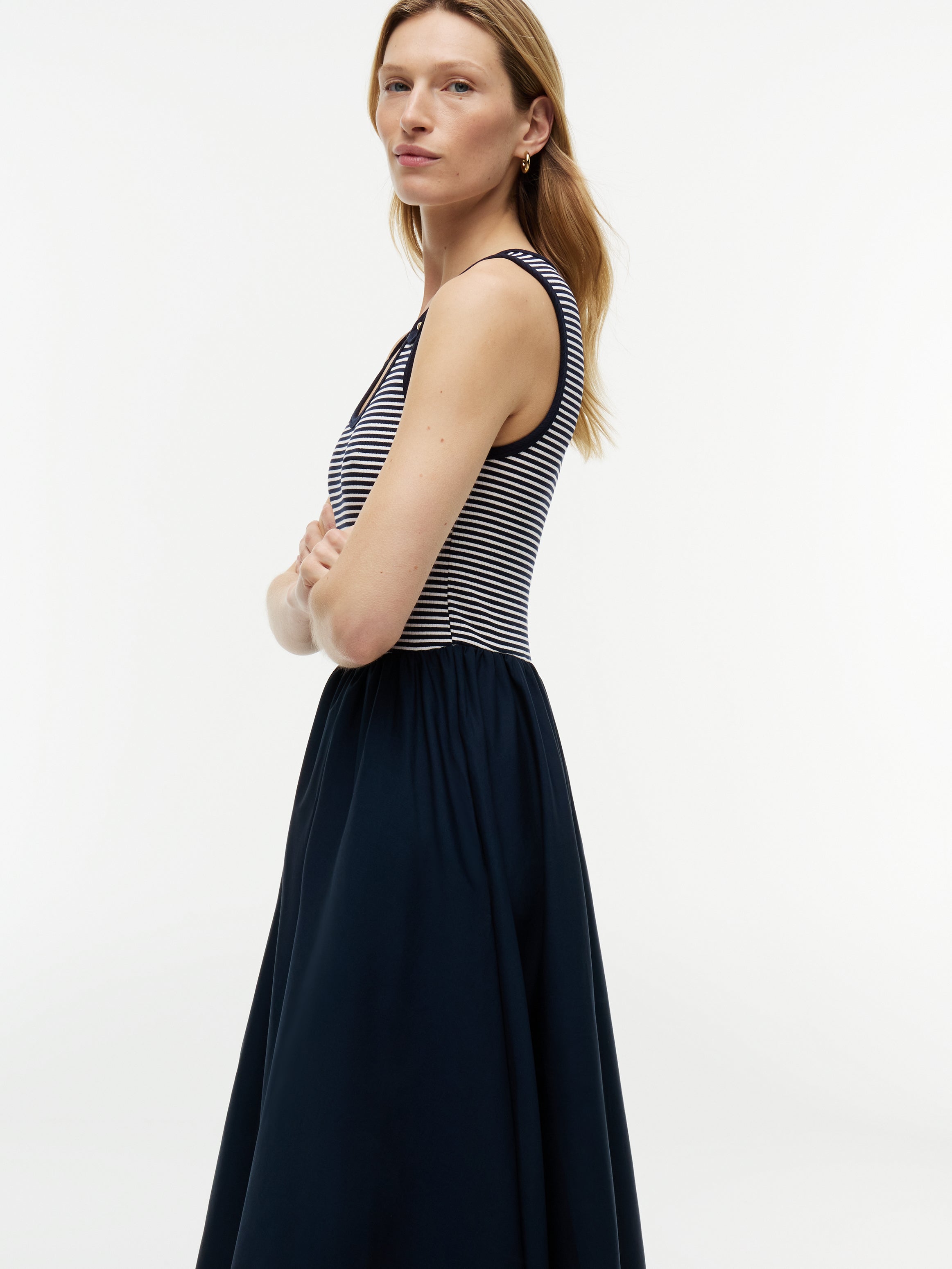 5X2 RIB MIX MEDIA DRESS
