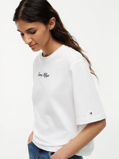 CLASSIC SCRIPT TRAPEZE TEE
