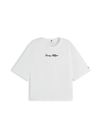 CLASSIC SCRIPT TRAPEZE TEE