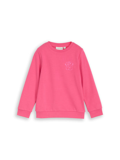 Basic Sweatshirt mit Rückenprint