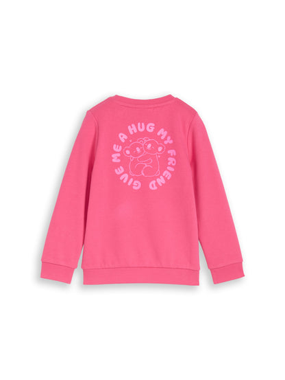 Basic Sweatshirt mit Rückenprint