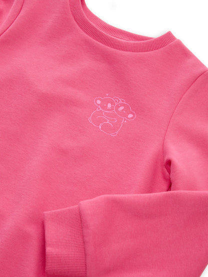Basic Sweatshirt mit Rückenprint
