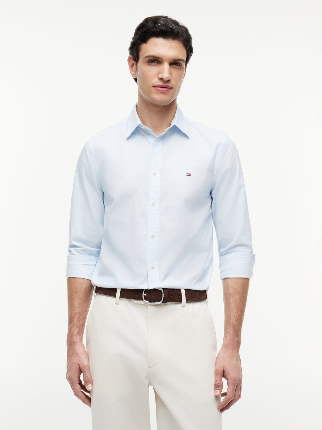 FLEX POPLIN SMALL PRINT SHIRT