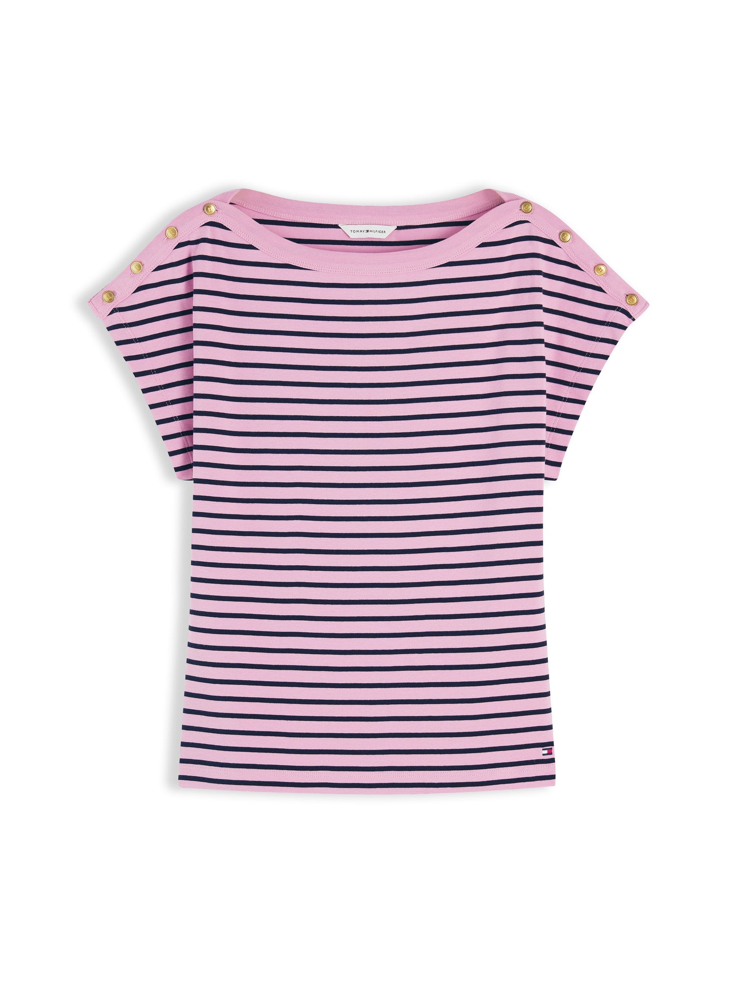 GOLD BTN CAP-SLV BOAT-NK TEE