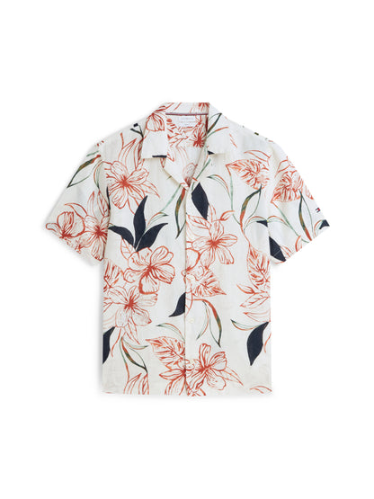 LINEN RESORT PRT SS RF SHIRT