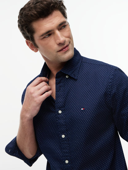 FLEX POPLIN MINI PRINT SHIRT