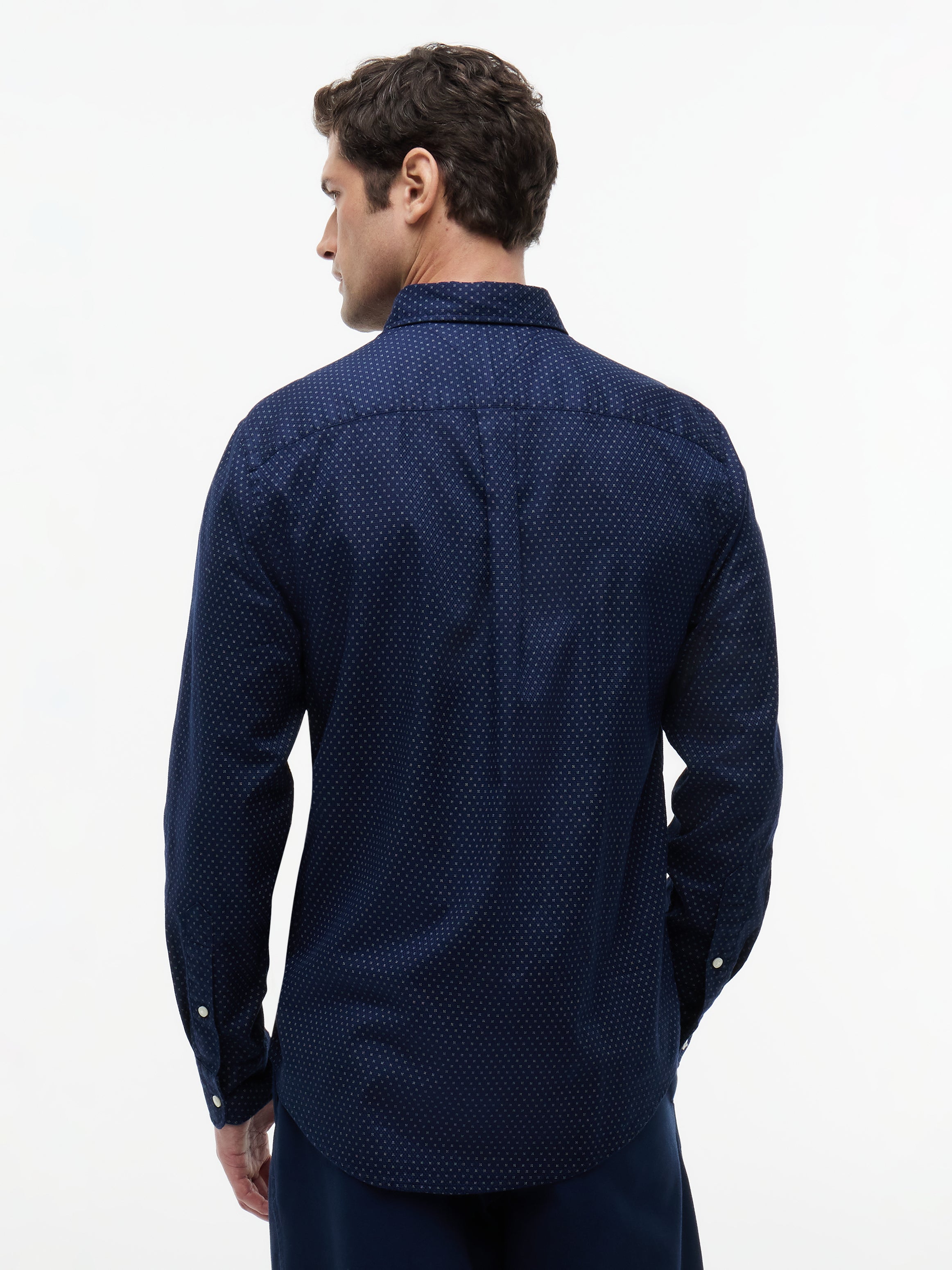 FLEX POPLIN MINI PRINT SHIRT