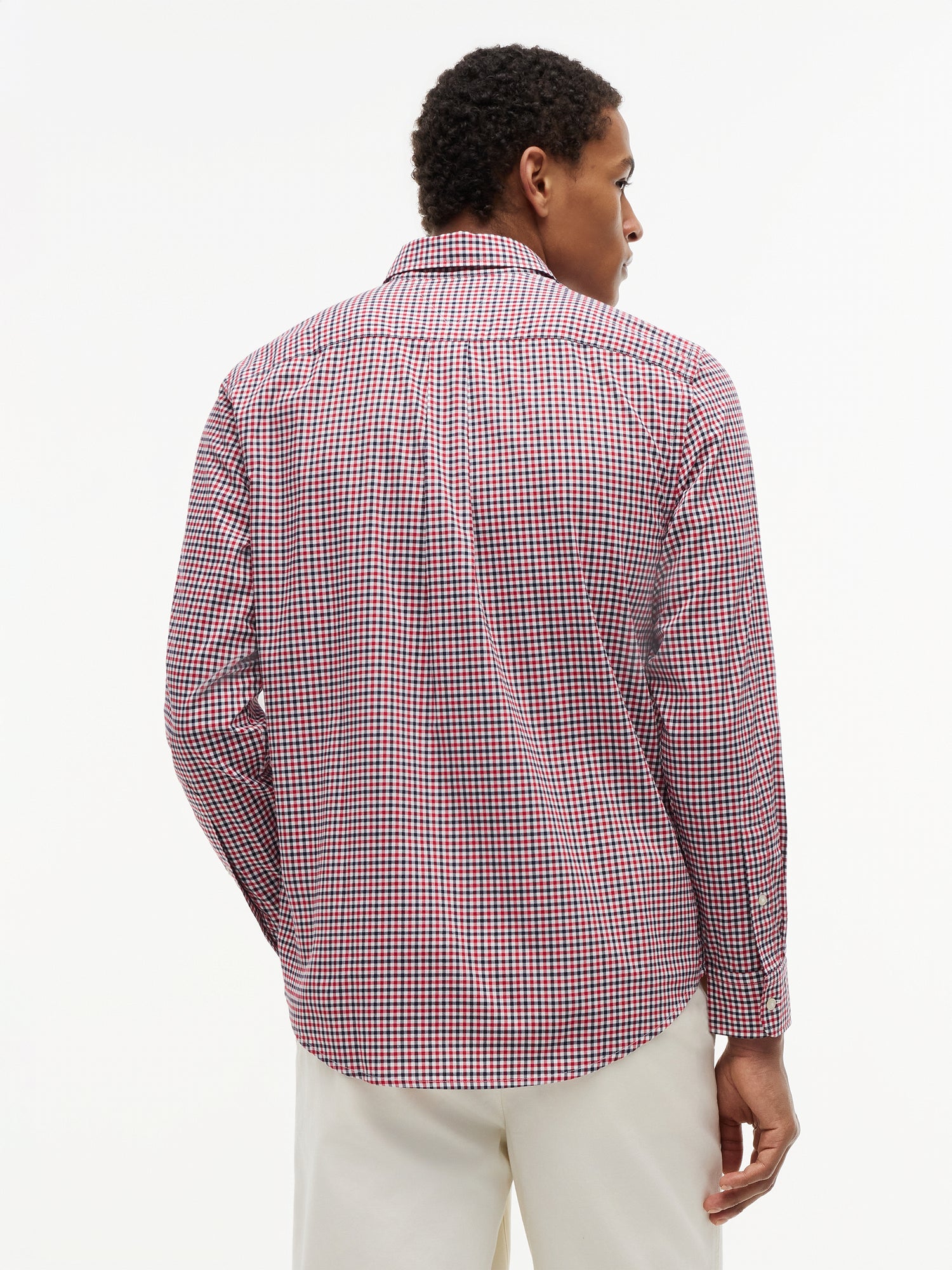 FLEX POPLIN GINGHAM SHIRT